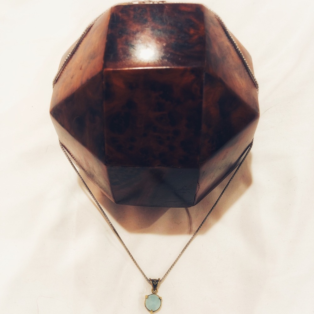 Free People aqua stone necklace